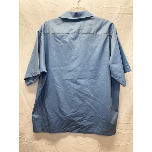 True Vintage Penneys Towncraft Shirt Sz XL Blue Plaid Penn Prest 60s One Pocket - Picture 6 of 10